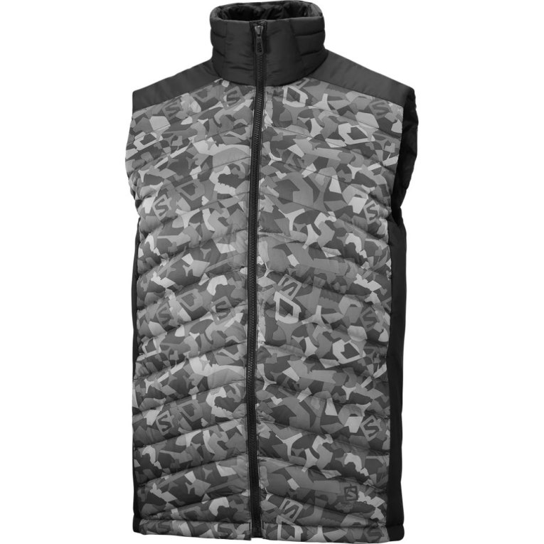 Camo Salomon Essential Xwarm Down Men's Insulated Vests | IE NX9420